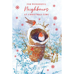 Nigel Quiney Neighbours Robins Christmas Card