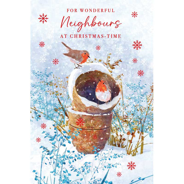 Nigel Quiney Neighbours Robins Christmas Card