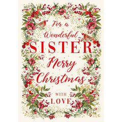 Nigel Quiney Sister Floral Christmas Card