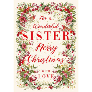 Nigel Quiney Sister Floral Christmas Card
