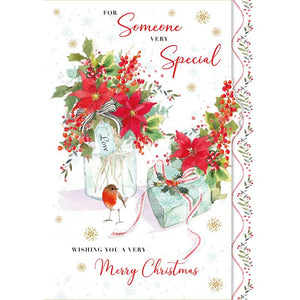Nigel Quiney Someone Special Poinsettia Christmas Card