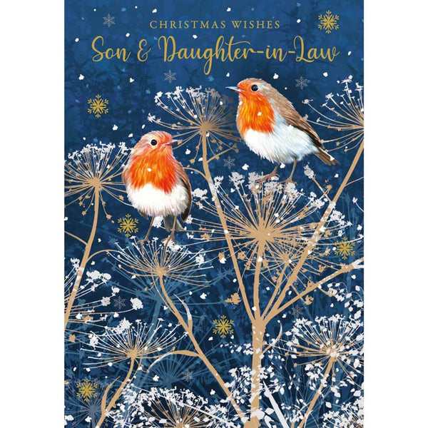 Nigel Quiney Son & Daughter-In-Law Robins Christmas Card