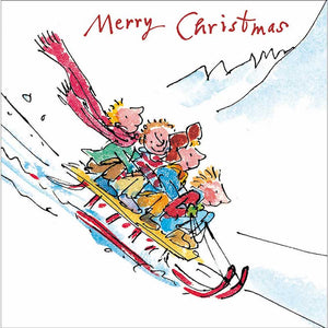 NSPCC Balancing Santa Charity Christmas Cards (Pack of 20)