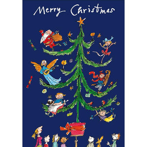 NSPCC Balancing Santa Charity Christmas Cards (Pack of 20)