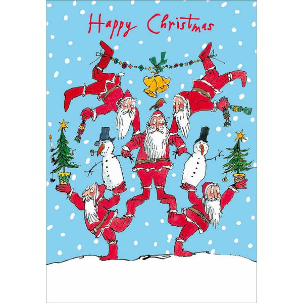 NSPCC Balancing Santa Charity Christmas Cards (Pack of 20)