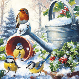 Paper House Christmas Garden Birds Cards (Pack of 16)