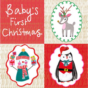 Paper Salad Baby's First Christmas Christmas Card
