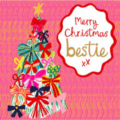 Paper Salad Bestie Tree Christmas Card
