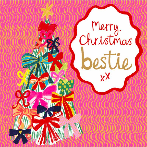 Paper Salad Bestie Tree Christmas Card