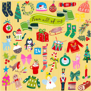 Paper Salad From All Of Us Icons Christmas Card