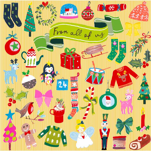 Paper Salad From All Of Us Icons Christmas Card