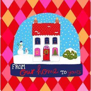 Paper Salad Our Home Snowglobe Christmas Card