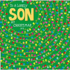 Paper Salad To A Lovely Son Christmas Card