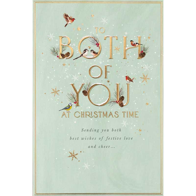 Paperlink Both Of You Birds Christmas Card