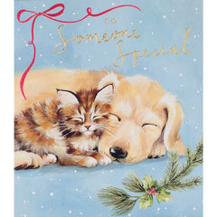Paperlink Someone Special Cat & Dog Christmas Card