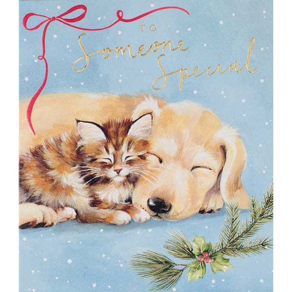 Paperlink Someone Special Cat & Dog Christmas Card