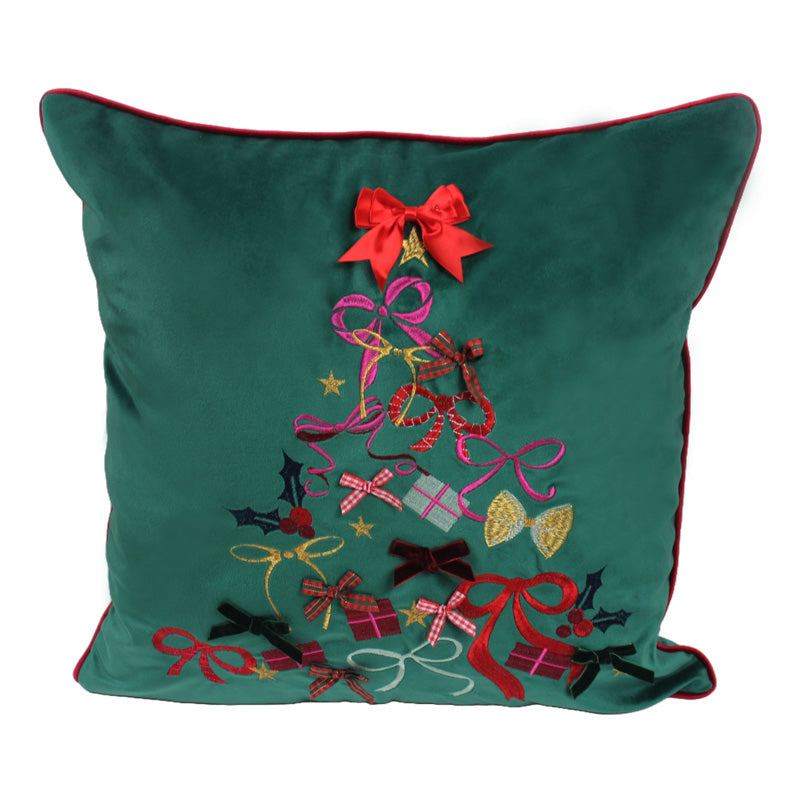 Peggy Wilkins Bow Tidings Cushion