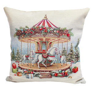Peggy Wilkins Carousel Cushion