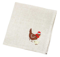 Peggy Wilkins Festive Farmyard Napkins (Pack of 4)