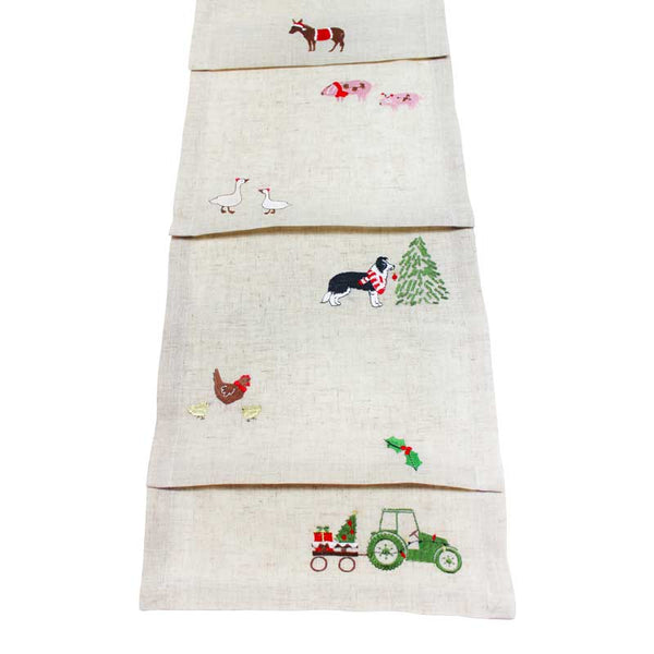 Peggy Wilkins Festive Farmyard Table Runner