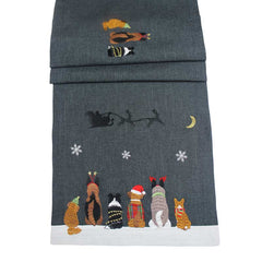 Peggy Wilkins Festive Paws Table Runner