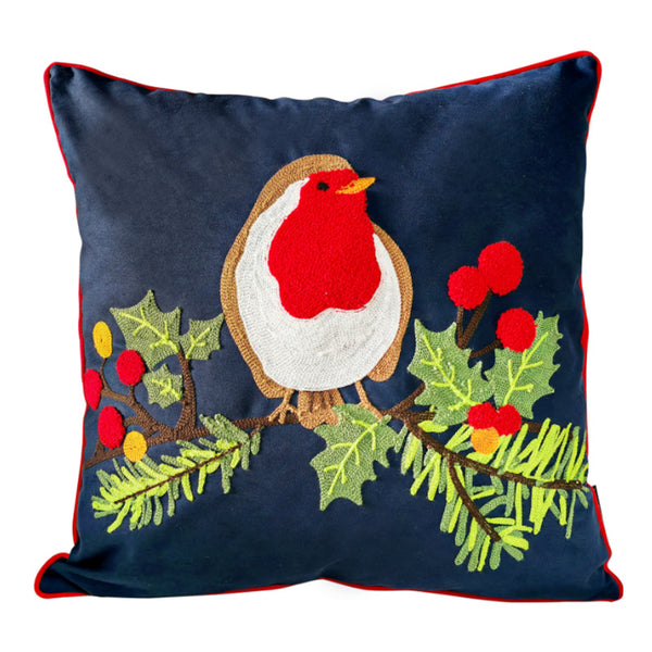 Peggy Wilkins Fluffy Robin Cushion