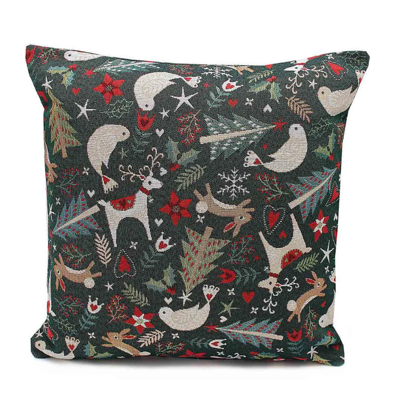 Peggy Wilkins Green Forest Fun Cushion