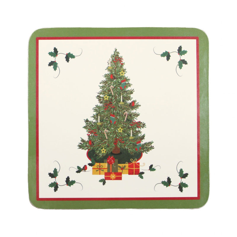 Peggy Wilkins Oh Christmas Coasters (Pack of 4)