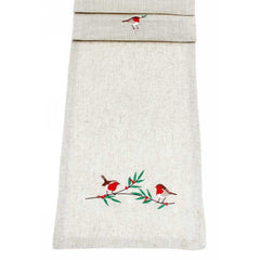 Peggy Wilkins Snow Robin Table Runner