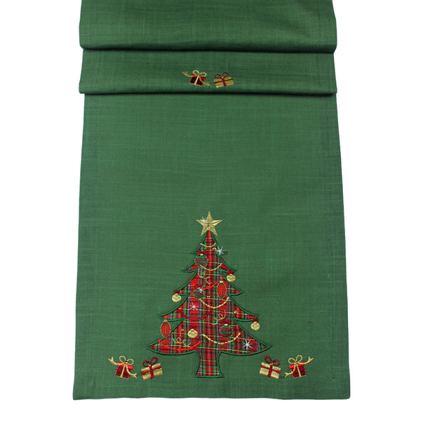 Peggy Wilkins Tartan Tree Table Runner
