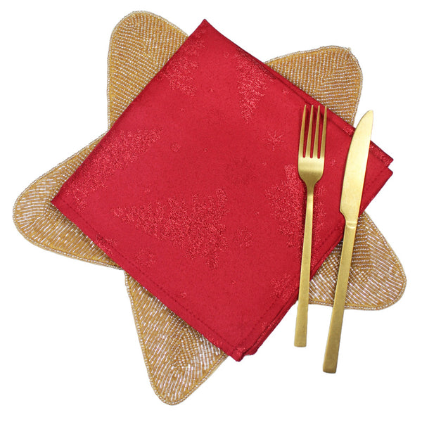 Peggy Wilkins Red Terrific Trees Napkins (Pack of 4)