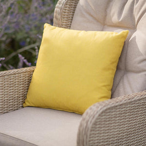 Bramblecrest Square Scatter Cushion, 45 x 45cm - Plain Yellow