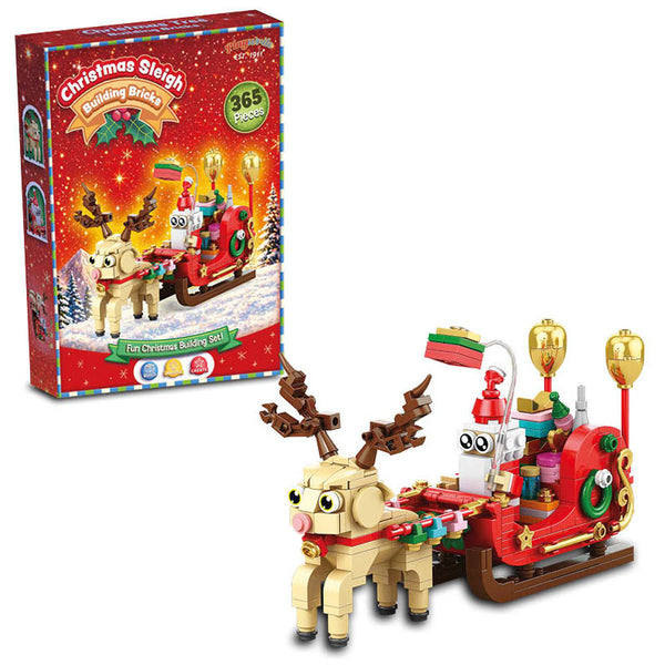 Playwrite Christmas Sleigh Building Brick Set