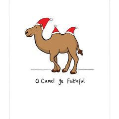Portfolio O Camel Ye Faithful Christmas Card
