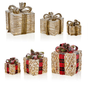 Premier Battery-Operated Lit Parcels (Pack of 3)