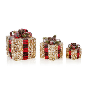 Premier Battery-Operated Lit Parcels (Pack of 3)