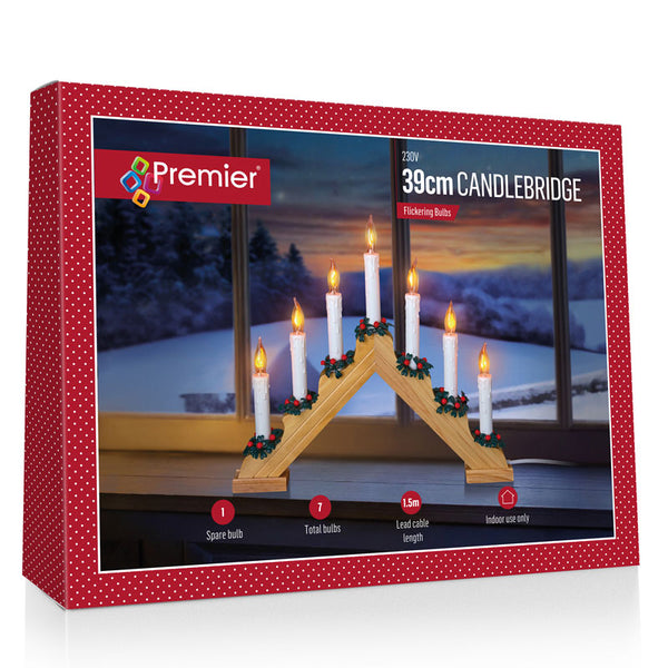 Premier Candle Bridge - Flickering Bulbs