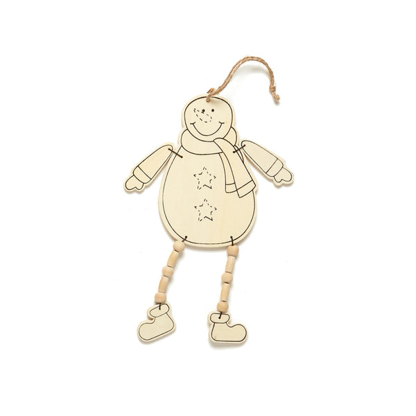 Premier Colour Your Own Hanging Ornament with Dangle Legs (Assorted Designs)