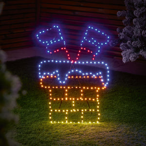 Premier Twinkling FLEXIBRIGHTS® Santa Down Chimney