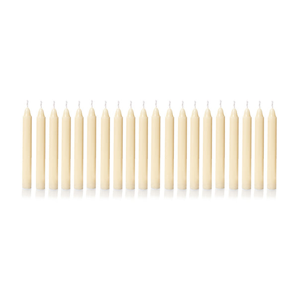 Premier Mini Red OR Ivory Candles - Pack of 20 (Assorted Designs)