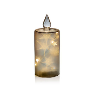Premier Lit Star Glass Candle