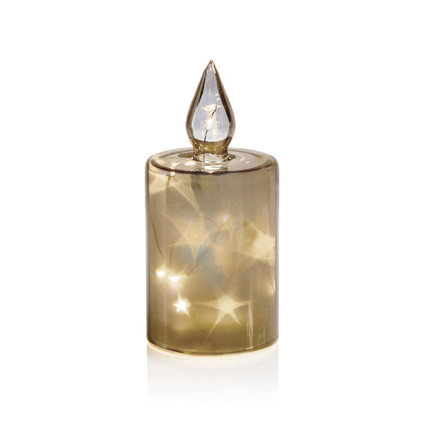Premier Lit Star Glass Candle