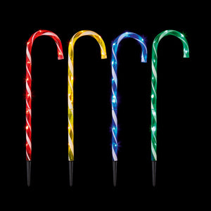 Premier Candy Cane Path Lights (Pack of 4)