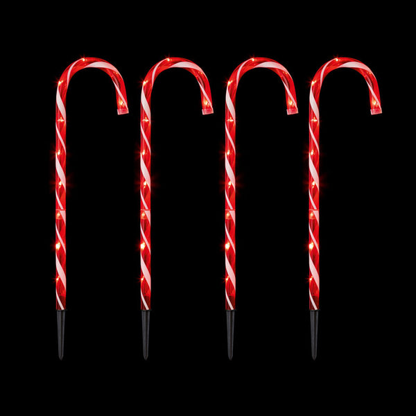 Premier Candy Cane Path Lights (Pack of 4)