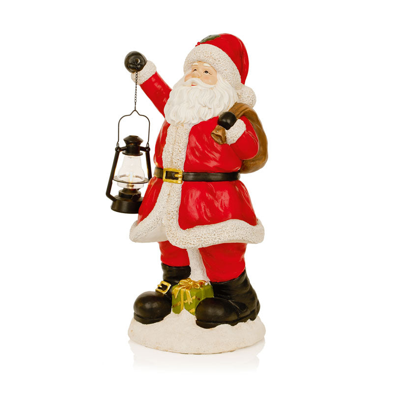 Premier Santa with Lit Lantern