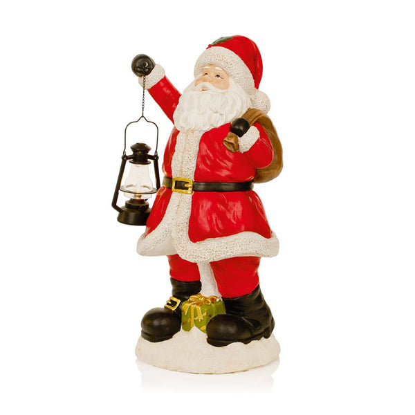 Premier Santa with Lit Lantern