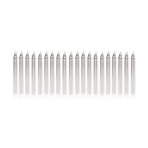 Premier Mini Gold OR Silver Candles - Pack of 20 (Assorted Designs)