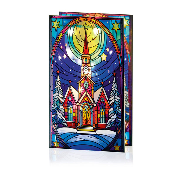 Premier Stained Glass Lit Decoration - Church