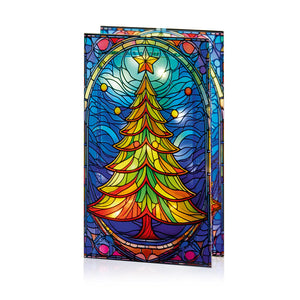 Premier Stained Glass Lit Decoration - Tree