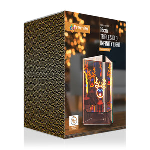 Premier Triple Sided Infinity Light - Reindeer